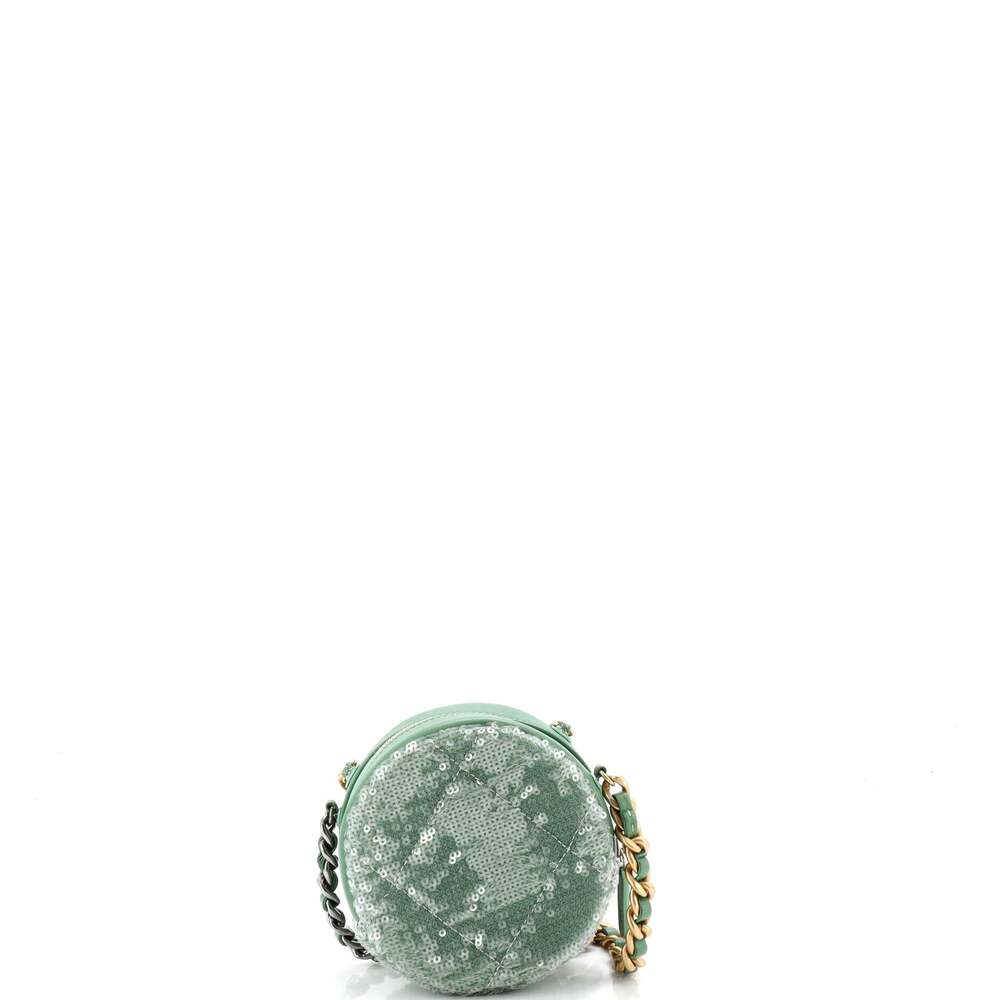Chanel 19 Round Clutch With Chain #253946C21B - Picture 3 of 6